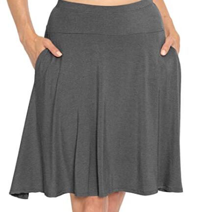 A line skirt for yoga pants