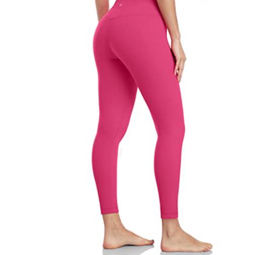 bright pink yoga pants